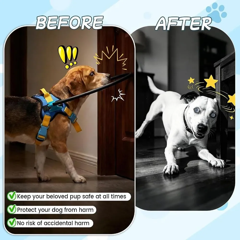 Adjustable Blind Dog Halo Collar, Protective Navigation Aid, XS 16.80